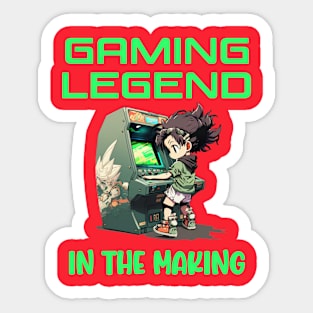 Gaming legend in the making video games Sticker